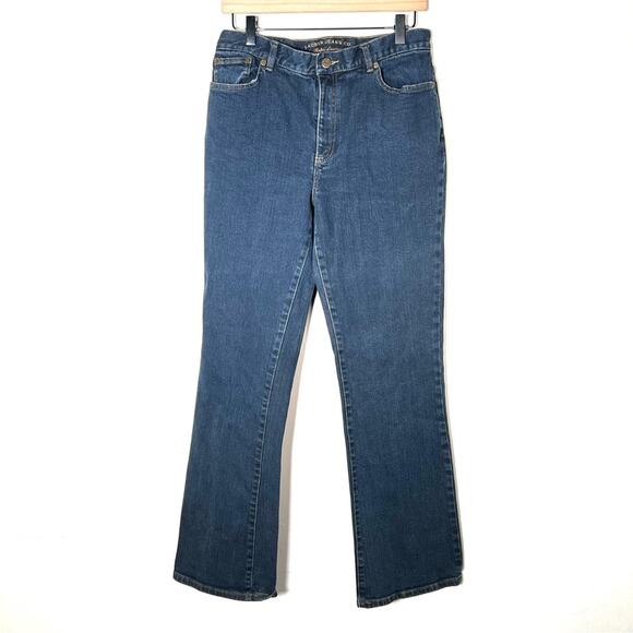 Ralph Lauren dark wash boot cut leg jeans size 8 B90 - Picture 1 of 3